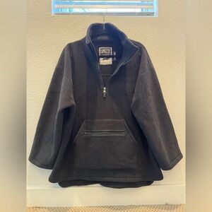 AJ Sport by Andrea Jovine Black fleece pullover jacket